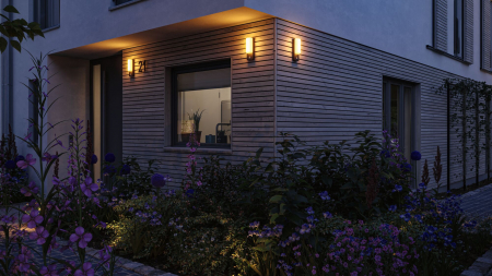 Aplică de exterior Bonnie LED, IP44, 93x77mm, 3000K, 8,5W, 560lm, 230V, antracit, aluminiu, senzor de mișcare [3]