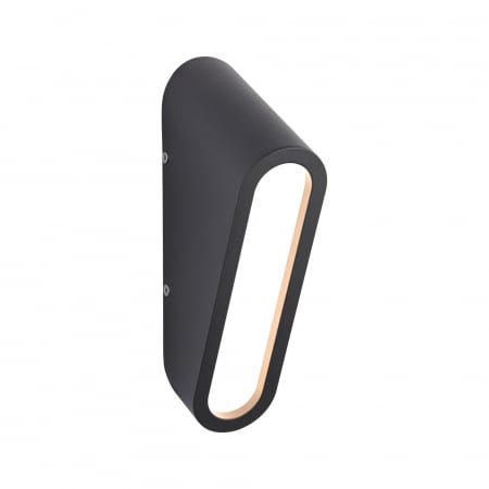 Rezistente la atmosferă sărată - Aplică de exterior Cliff LED, IP44, 64x116mm, 3000K, 9,5W, 300lm, 230V, antracit, aluminiu