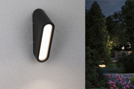 Aplică de exterior Cliff LED, IP44, 64x116mm, 3000K, 9,5W, 300lm, 230V, antracit, aluminiu [6]
