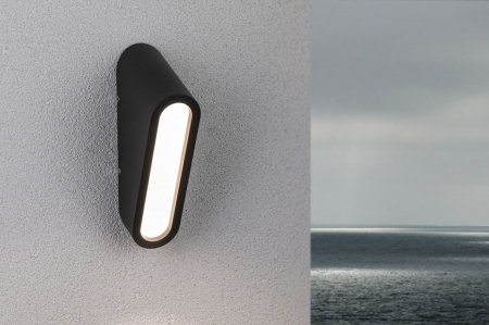Aplică de exterior Cliff LED, IP44, 64x116mm, 3000K, 9,5W, 300lm, 230V, antracit, aluminiu [7]