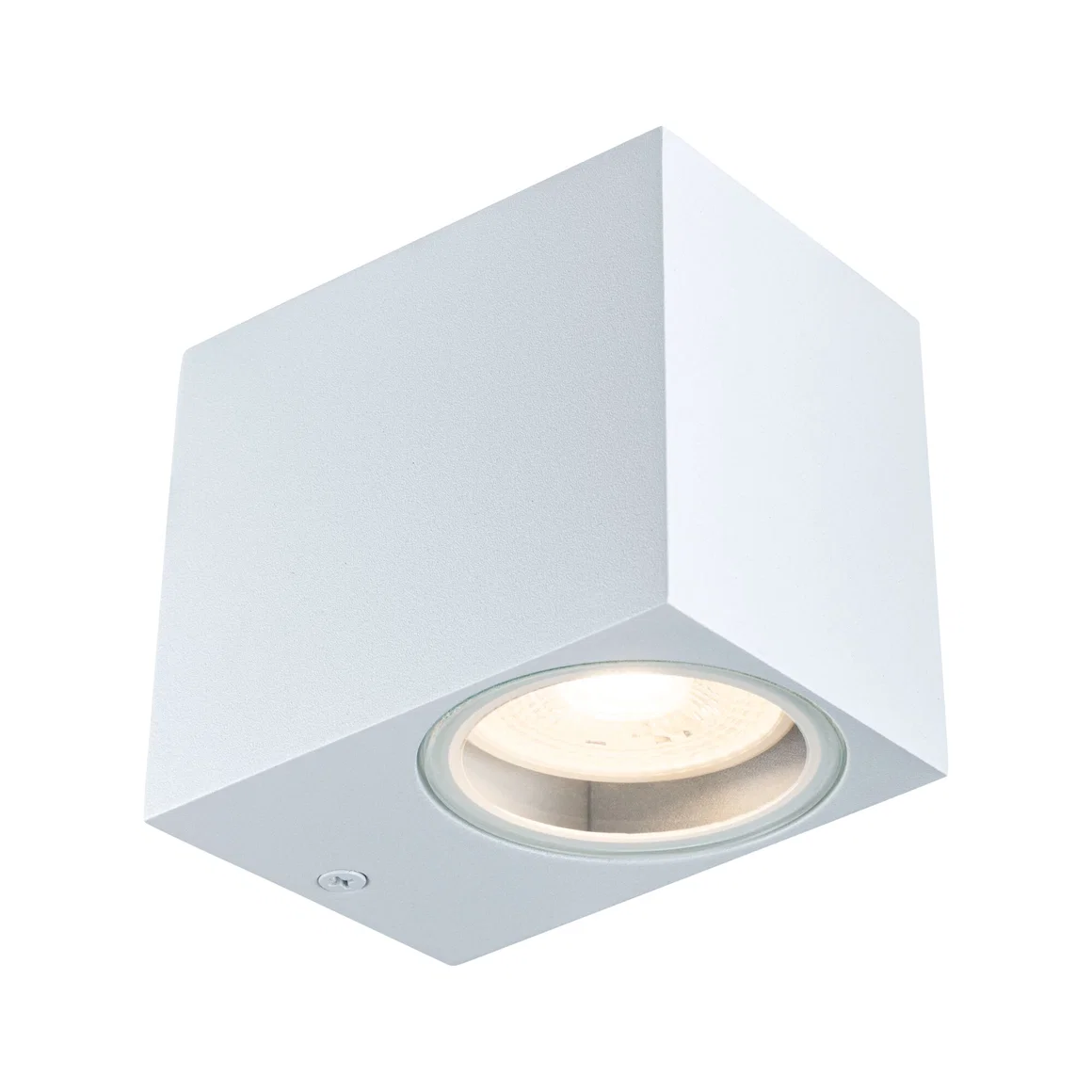Iluminat interior - Aplică de exterior Imola, IP44, pătrată, max. 1xGU10, alb mat, aluminiu