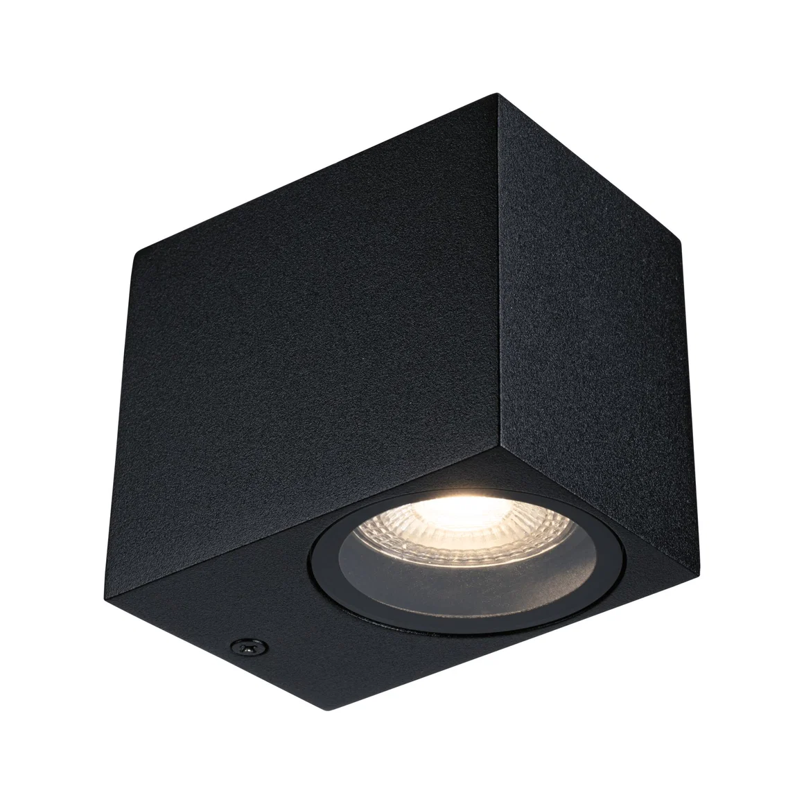 Iluminat interior - Aplică de exterior Imola, IP44, pătrată, max. 1xGU10, negru mat, aluminiu