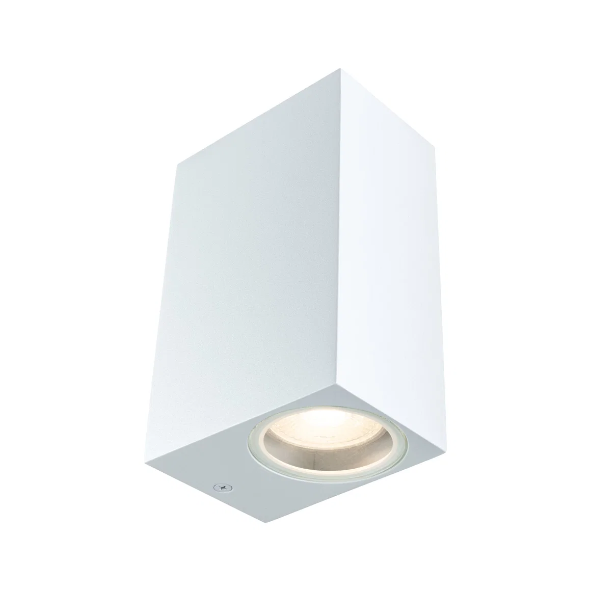 Iluminat interior - Aplică de exterior Imola, IP44, pătrată, max. 2xGU10, alb mat, aluminiu