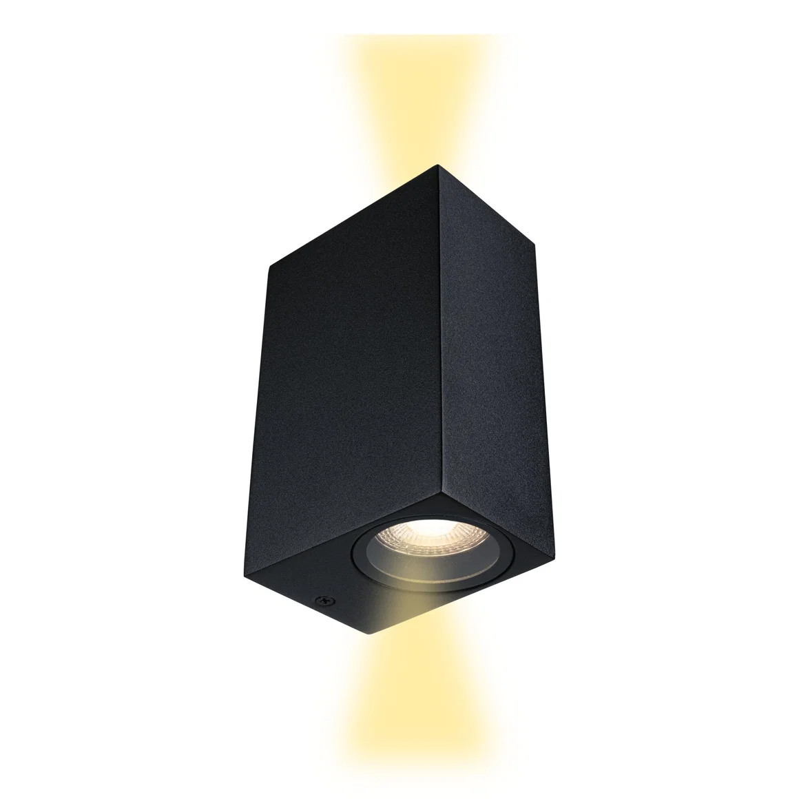Aplică de exterior Imola, IP44, pătrată, max. 2xGU10, negru mat, aluminiu [2]
