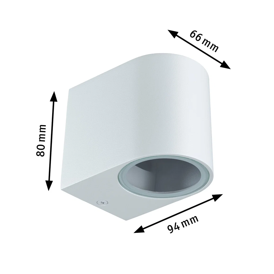 Aplică de exterior Perugia, IP44, max. 1xGU10, alb mat, aluminiu [1]