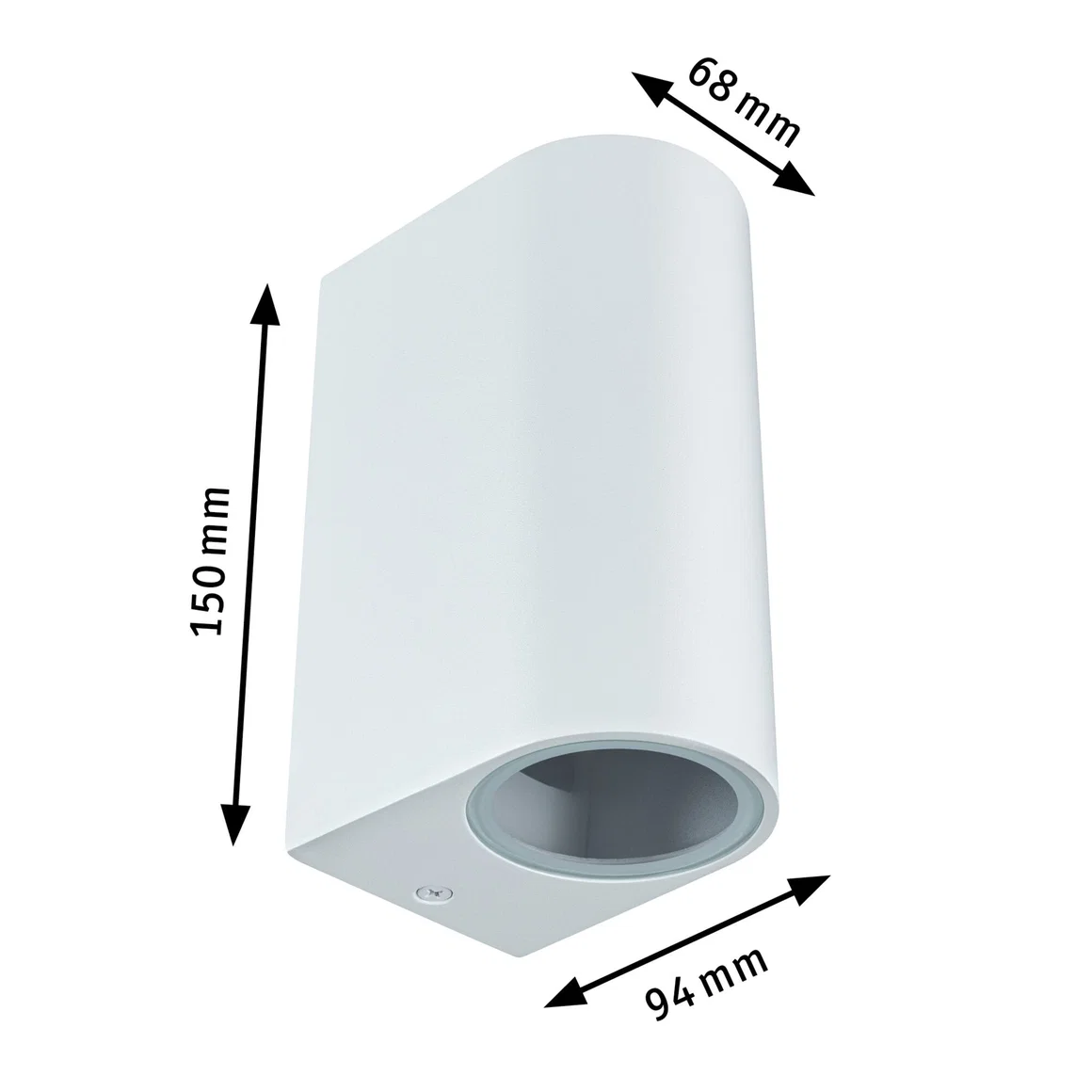Aplică de exterior Perugia, IP44, max. 2xGU10, alb mat, aluminiu [1]