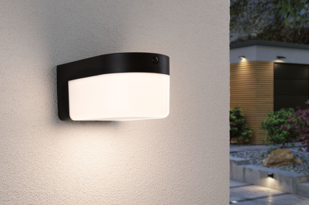 Aplică hibridă LED de exterior Calyne, 230V + Solar IP44, 145x229mm, 3000K, 2,3W, 230lm, 230V, negru [9]