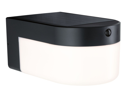 Iluminat hibrid - Aplică hibridă LED de exterior Calyne, 230V + Solar IP44, 145x229mm, 3000K, 2,3W, 230lm, 230V, negru