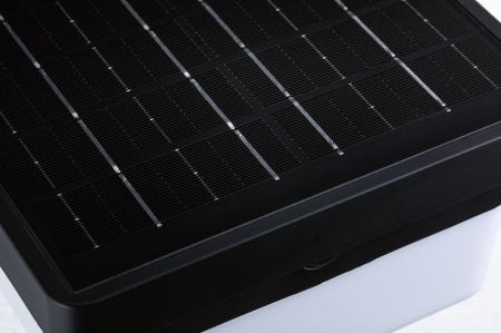 Aplică hibridă LED de exterior Isleen, 230V + Solar, IP44, 163x163mm, 3000K, 2,3W, 230lm, 230V, negru [6]
