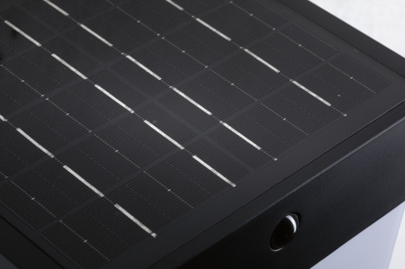 Aplică hibridă LED de exterior Lioren, 230V + Solar, IP44, 170x170mm, 3000K, 2,3W, 230lm, 230V, negru [6]