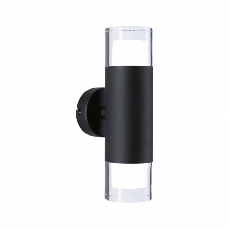Familia Kame - Aplică Kame IP44, 3000K, 460lm, 230V, 2x4W, negru Signal