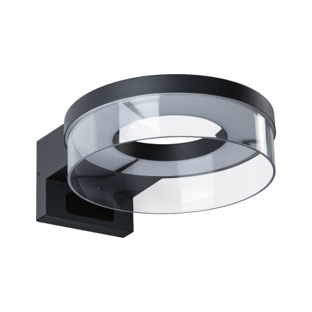 Aplică LED de exterior Capea, IP44, 3000K, 700lm, 230V, cu senzor de mișcare, antracit, aluminiu [3]