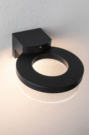 Aplică LED de exterior Capea, IP44, 3000K, 700lm, 230V, cu senzor de mișcare, antracit, aluminiu [1]