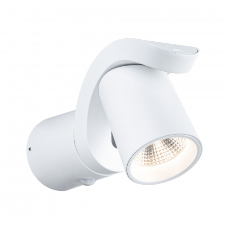 Iluminat exterior - Aplică LED de exterior Cuff, cu senzor de mișcare, IP44, 3000K, 10W, 700lm, 230V, 70°, alb