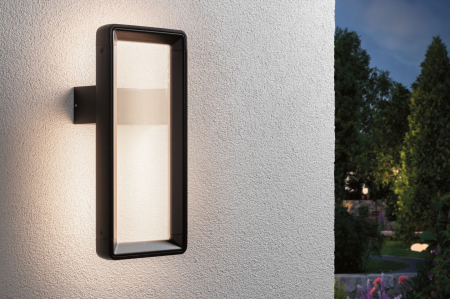 Aplică LED de exterior Reana, IP44, 3W, 3000K, 130lm, 230V, senzor de înaltă frecvență, antracit, metal [4]