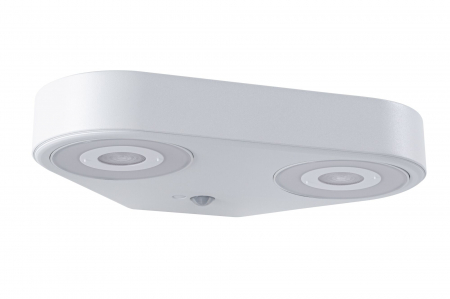 Iluminat exterior - Aplică LED de exterior Silma, bidirecțională, IP44, 3000K, 7W 2x600lm, 230V, alb, aluminiu, cu senzor de mișcare