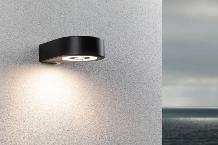 Aplică LED de exterior Silma, IP44, 3000K, 600lm, 230V, cu senzor de mișcare, antracit, aluminiu [6]