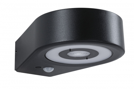 Aplică LED de exterior Silma, IP44, 3000K, 600lm, 230V, cu senzor de mișcare, antracit, aluminiu [4]