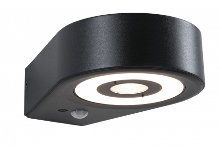 Iluminat exterior - Aplică LED de exterior Silma, IP44, 3000K, 600lm, 230V, cu senzor de mișcare, antracit, aluminiu