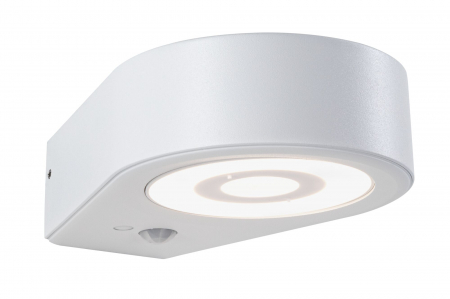 Iluminat exterior - Aplică LED de exterior Silma, IP44, 3000K, 600lm, cu senzor de mișcare, 230V, alb, aluminiu