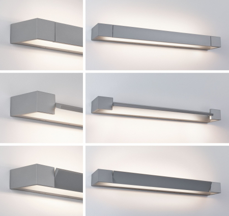 Aplică LED Lucille, IP44, 2700K, 1300lm, 230V, 17W, aluminiu mat, flux luminos variabil [4]