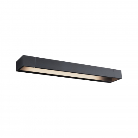 Iluminat de baie - Aplică LED Lucille, IP44, 2700K, 1300lm, 230V, 17W, negru mat, flux luminos variabil