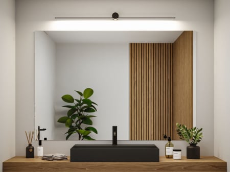Aplică LED Sava, IP44, 3000K, 850lm, 230V, 13,5W, negru mat [1]