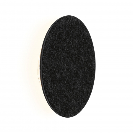 Iluminat fonoabsorbant - Aplică LED Tulga, 2700K, 1000lm, 230V, 15W, antracit, cu flux luminos variabil