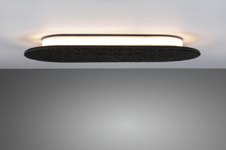 Aplică LED Tulga, 2700K, 900lm, 230V, 17W, antracit, cu flux luminos variabil în 3 pași [4]