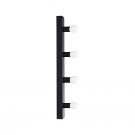 Aplică pentru oglindă Regula II, IP44, E14, 230V, max. 4x40W, negru [9]