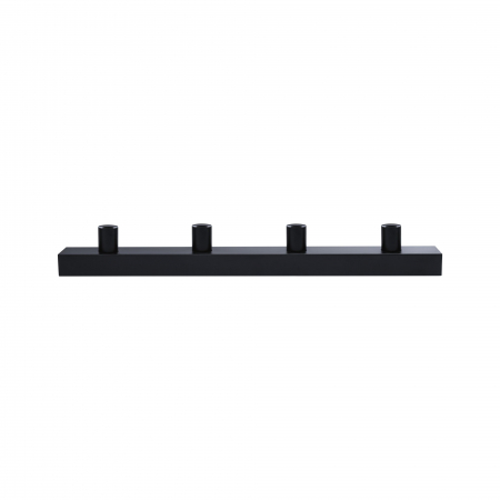 Iluminat de baie - Aplică pentru oglindă Regula II, IP44, E14, 230V, max. 4x40W, negru