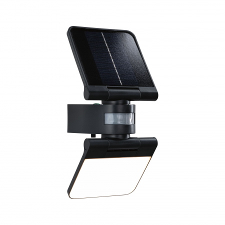 Solare - Aplică solară LED Lesla, senzori de mișcare și crepuscular, IP65, 150x130mm, 3000K 12,5W, antracit, plastic