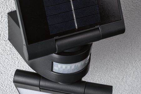 Aplică solară LED Lesla, senzori de mișcare și crepuscular, IP65, 150x130mm, 3000K 12,5W, antracit, plastic [11]