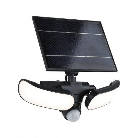 Solare - Aplică solară LED Sonlig, senzori de mișcare și crepuscular, IP65, 286x137mm, 3000K, 2x9W, antracit, plastic