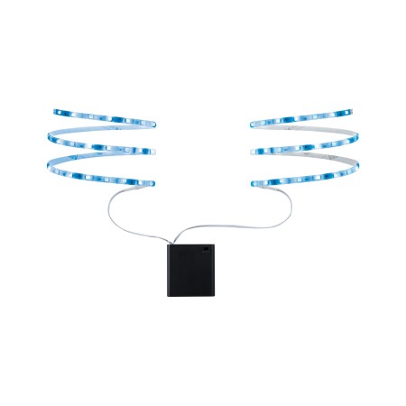 Set complet - Bandă LED Mobil 2x80cm albastru 0,6W 9V 4xAA