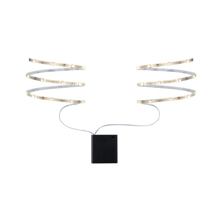 Set complet - Bandă LED Mobil 2x80cm cu lumină caldă 1,2W 9V 6LR61
