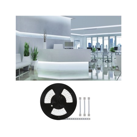 Bandă - Bandă Paulmann MaxLED 500 cu cabluri adaptoare,  20m, 72W, 550lm/m, 72LEDs/m, 6500K, alb rece