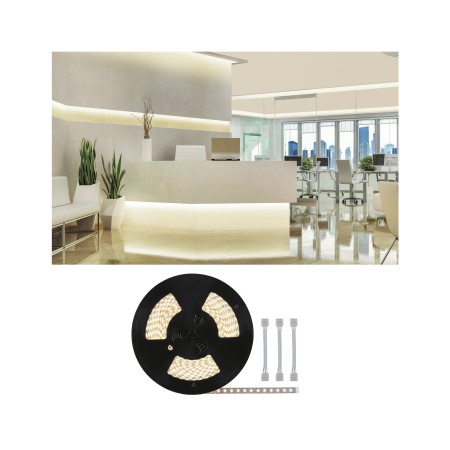 Bandă - Bandă Paulmann MaxLED 500 cu cabluri adaptoare,  20m, 72W, 550lm/m, 72LEDs/m, 2700K, alb cald