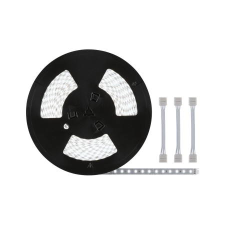 Bandă Paulmann MaxLED 500 cu cabluri adaptoare,  20m, 72W, 550lm/m, 72LEDs/m, 6500K, alb rece [1]