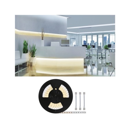 Bandă - Bandă Paulmann MaxLED 500 cu cabluri adaptoare, 20m, 72W, 550lm/m, 60LEDs/m, temperatură de culoare variabilă