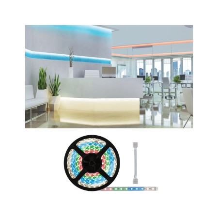 Bandă - Bandă Paulmann MaxLED 500 RGBW cu cabluri adaptoare, 10m, 72W, 500lm/m, 60LEDs/m, RGBW