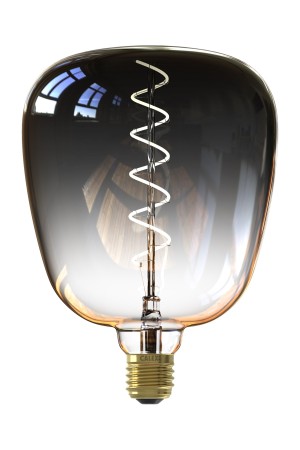 Impachetare simplă - Bec decorativ Kiruna Gris Gradient LED 220-240V 5W 110lm 1800K cu flux luminos variabil