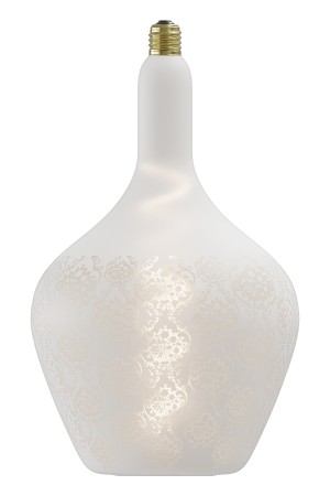 Impachetare simplă - Bec decorativ LED Calex Versailles Baroque, alb, 5W, 1800K, E27, cu flux luminos variabil