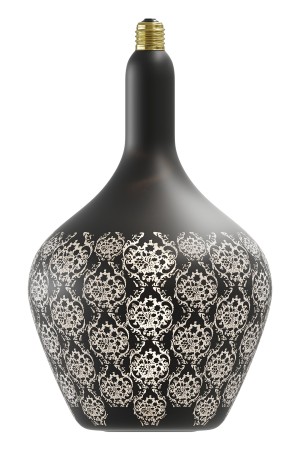 Impachetare simplă - Bec decorativ LED Calex Versailles Baroque, negru, 5W, 1800K E27, cu flux luminos variabil