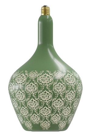 Impachetare simplă - Bec decorativ LED Calex Versailles Baroque, verde, 5W, 1800K, E27, cu flux luminos variabil