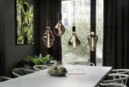 Bec decorativ XXL Organic EVO LED 220-240V 6W 130lm E27 PS165, titan 2100K cu flux luminos variabil [2]