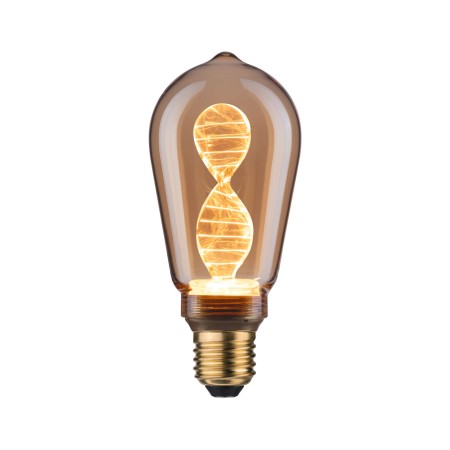 Impachetare simplă - Bec Edison Inner Glow LED Helix, E27, 230V, 180lm, 3,5W, 1800K, auriu