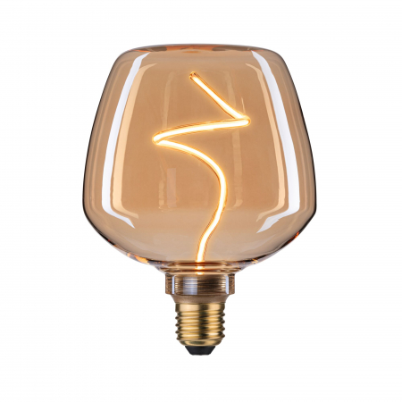 Impachetare simplă - Bec glob Floating Shine, 230V, standard LED, 250lm, 4W, 1800K, cu flux luminos variabil, auriu