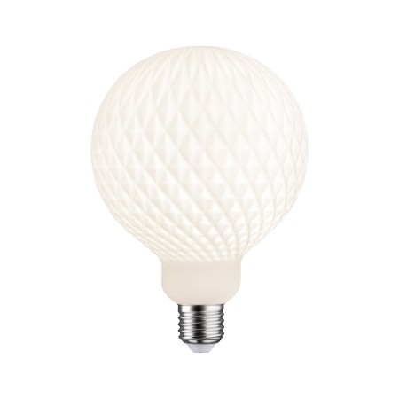Impachetare simplă - Bec glob LED, White Lampion, cu filament, 230V, 125mm, E27, 400lm, 4,3W, 3000K, alb, cu flux luminos variabil