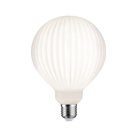 Impachetare simplă - Bec glob LED, White Lampion, cu filament, 230V, 125mm, E27, 400lm, 4,3W, 3000K, alb, cu flux luminos variabil